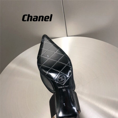High Quality Luxury Chanel Mesh Pointed Toe Cat Heels – Style 68358 product detail