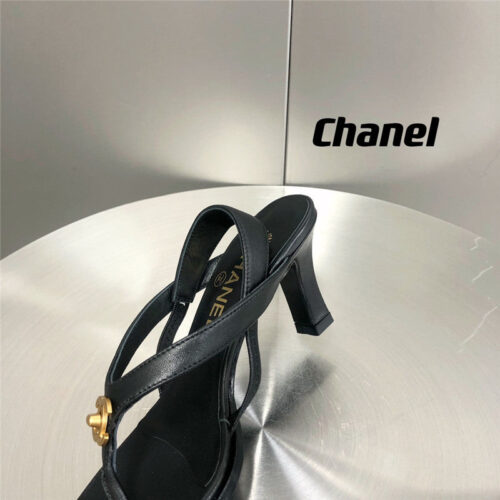 High Quality Luxury Chanel Classic High Heel Flip Flops – Style 18278 product detail