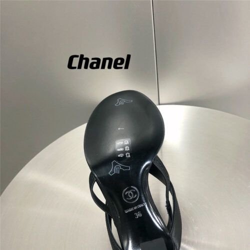 High Quality Luxury Chanel Classic High Heel Flip Flops – Style 18278 product detail