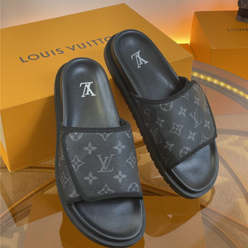 High Quality Luxury Louis Vuitton Platform Slippers – Style 11747 product detail