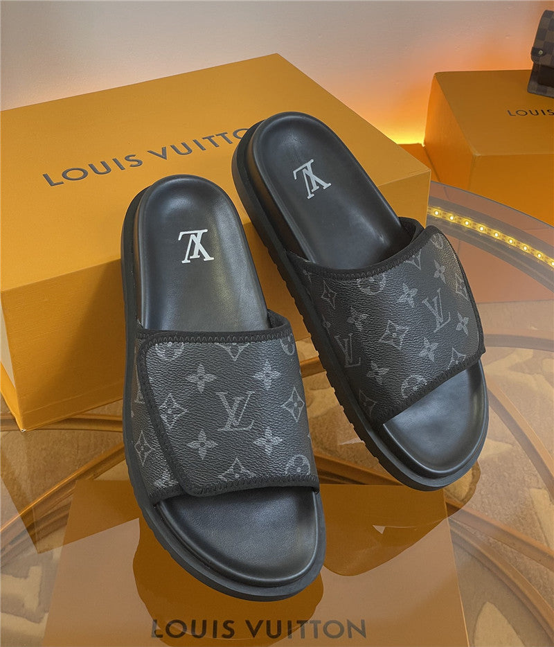High Quality Luxury Louis Vuitton Platform Slippers – Style 11747 product detail