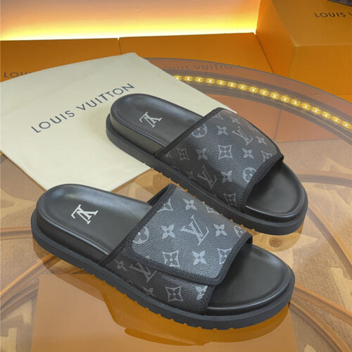 High Quality Luxury Louis Vuitton Platform Slippers – Style 11747 alternate view