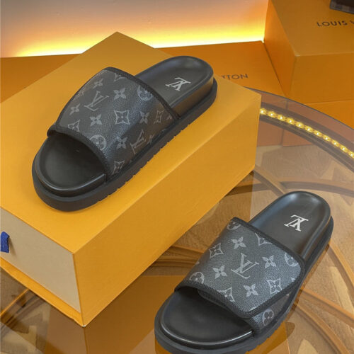 High Quality Luxury Louis Vuitton Platform Slippers – Style 11747 product detail