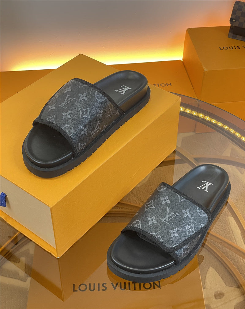 High Quality Luxury Louis Vuitton Platform Slippers – Style 11747 product detail