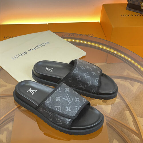 High Quality Luxury Louis Vuitton Platform Slippers – Style 11747