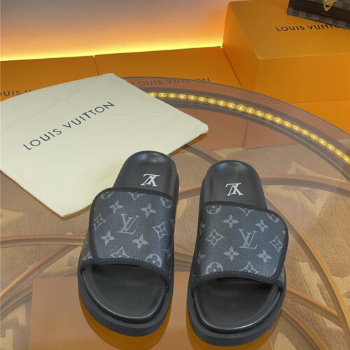 High Quality Luxury Louis Vuitton Platform Slippers – Style 11747 product detail