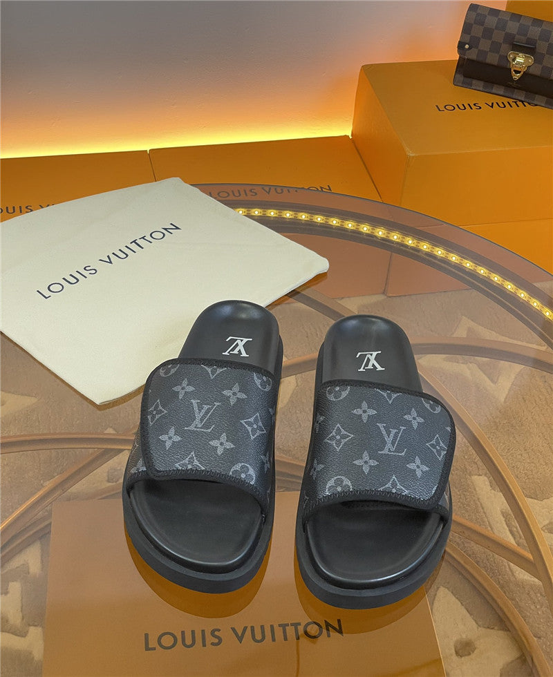 High Quality Luxury Louis Vuitton Platform Slippers – Style 11747 product detail