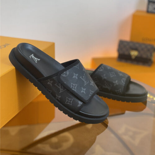 High Quality Luxury Louis Vuitton Platform Slippers – Style 11747 product detail