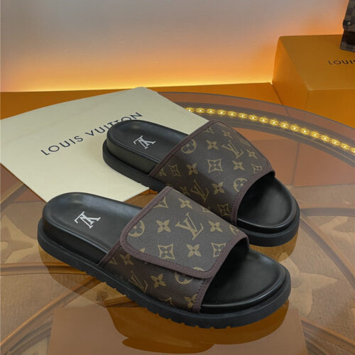 High Quality Luxury Louis Vuitton Platform Slippers – Style 34339