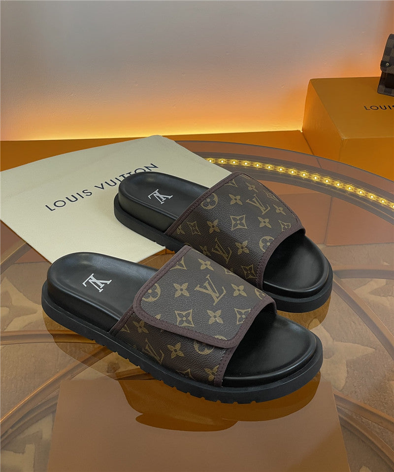 High Quality Luxury Louis Vuitton Platform Slippers – Style 34339