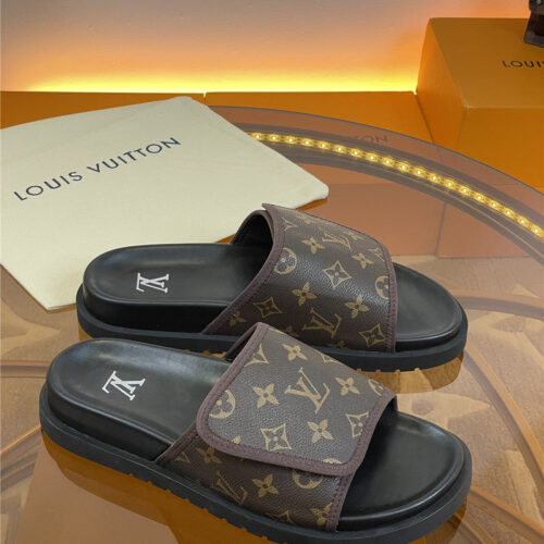 High Quality Luxury Louis Vuitton Platform Slippers – Style 34339 alternate view