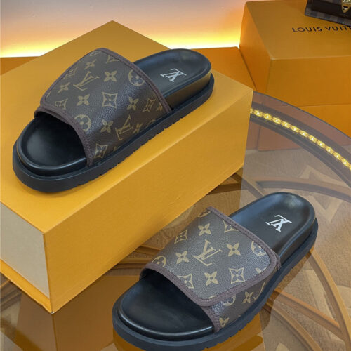 High Quality Luxury Louis Vuitton Platform Slippers – Style 34339 product detail