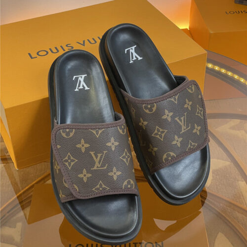 High Quality Luxury Louis Vuitton Platform Slippers – Style 34339 product detail