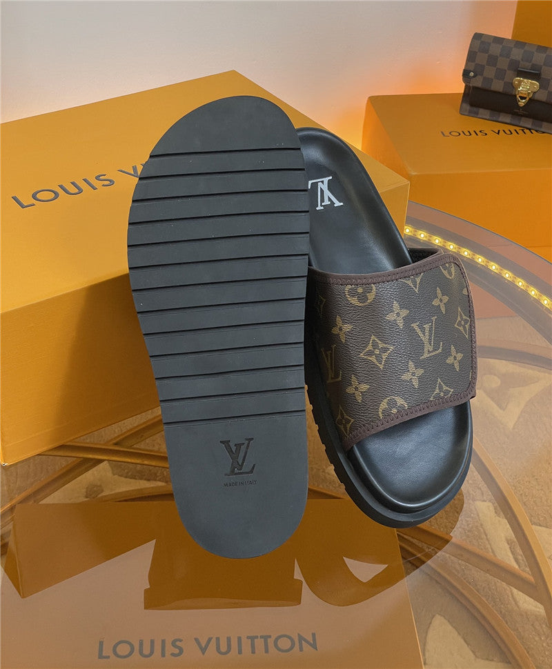 High Quality Luxury Louis Vuitton Platform Slippers – Style 34339 product detail