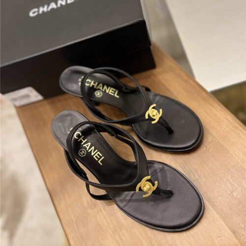 High Quality Luxury Chanel Vintage Buckle Sandals – Style 30150 product detail