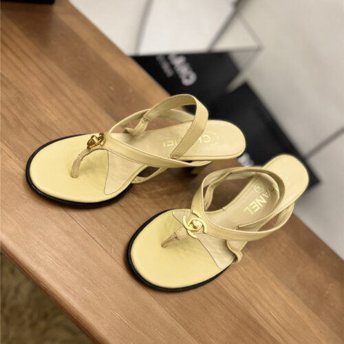 High Quality Luxury Chanel Vintage Buckle Sandals