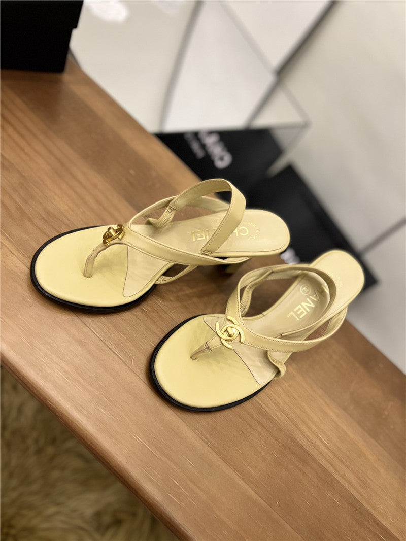 High Quality Luxury Chanel Vintage Buckle Sandals