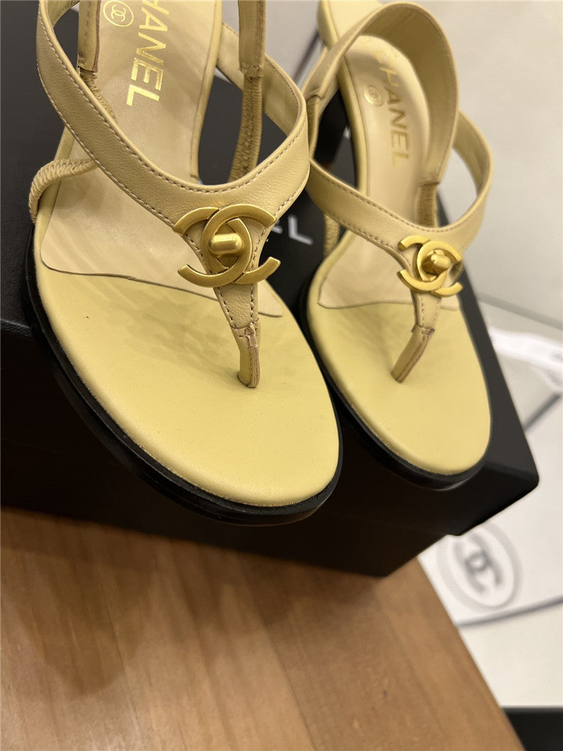 High Quality Luxury Chanel Vintage Buckle Sandals product detail