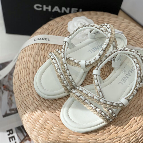 High Quality Luxury Chanel Braided Chain Sandals – Style 79238 product detail