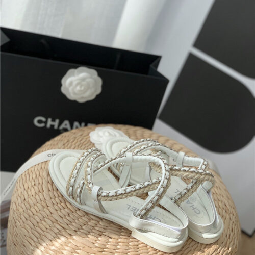 High Quality Luxury Chanel Braided Chain Sandals – Style 79238 product detail