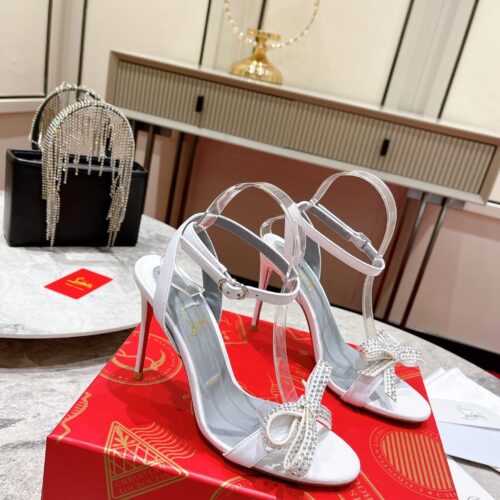 High Quality Luxury Christian Louboutin Strappy Bow Sandals