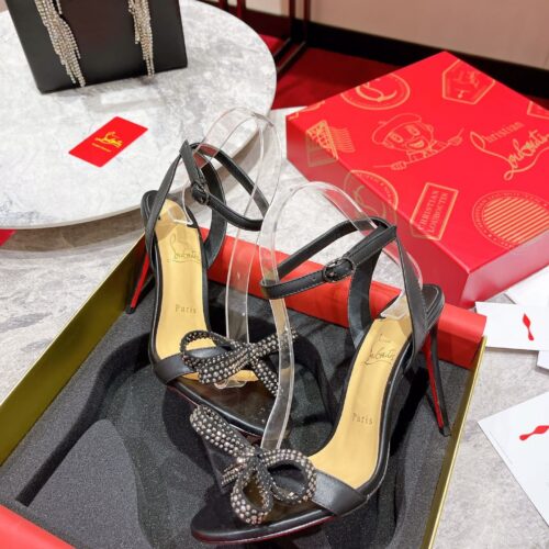 High Quality Luxury Christian Louboutin Strappy Bow Sandals – Style 00948 product detail
