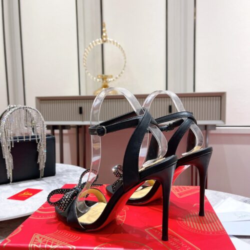 High Quality Luxury Christian Louboutin Strappy Bow Sandals – Style 00948 product detail