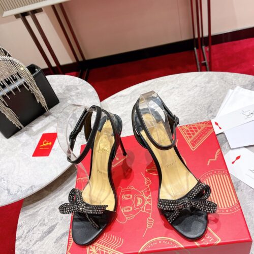 High Quality Luxury Christian Louboutin Strappy Bow Sandals – Style 00948 product detail