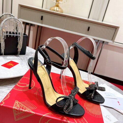 High Quality Luxury Christian Louboutin Strappy Bow Sandals – Style 00948