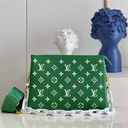 High Quality Luxury Louis Vuitton Coussin Bag Small Green