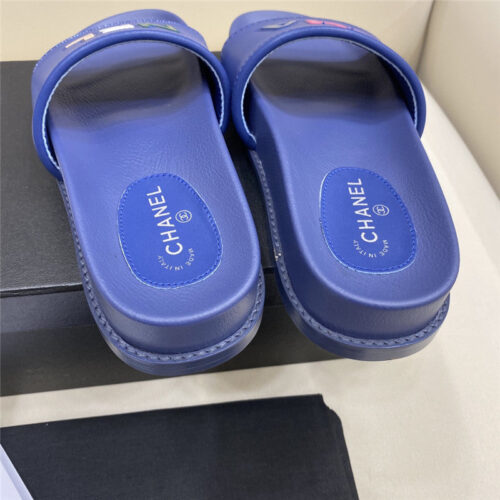 High Quality Luxury Chanel Alphabet Slippers Womens – Style 91014 product detail