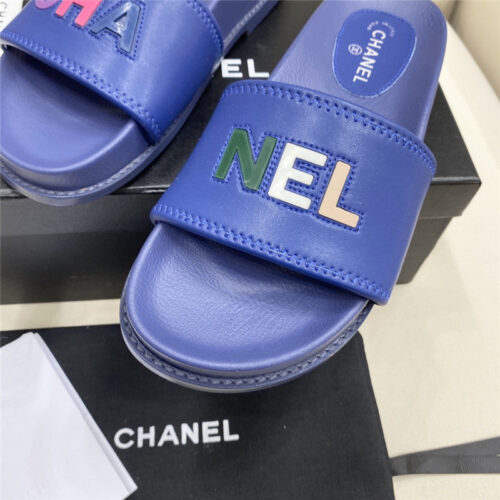 High Quality Luxury Chanel Alphabet Slippers Womens – Style 91014 product detail