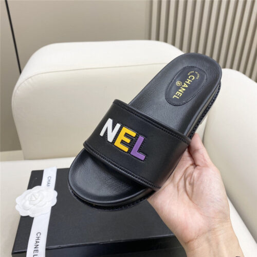 High Quality Luxury Chanel Alphabet Slippers Womens – Style 30566 product detail