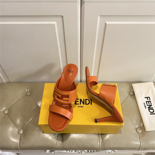 High Quality Luxury Fendi High Heel Slippers product detail
