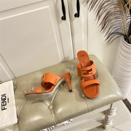 High Quality Luxury Fendi High Heel Slippers product detail