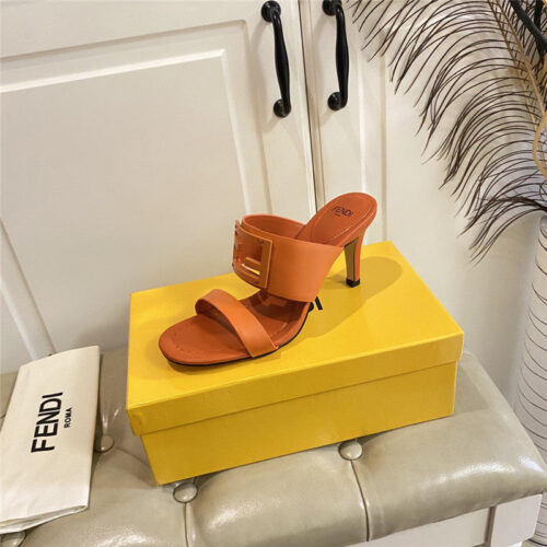 High Quality Luxury Fendi High Heel Slippers product detail