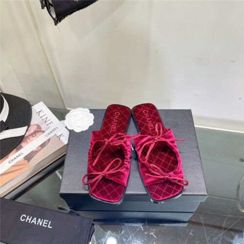 High Quality Luxury Chanel Flat Slippers