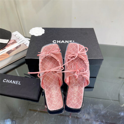 High Quality Luxury Chanel Flat Slippers – Style 79366 product detail