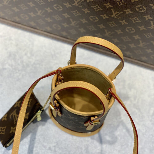 High Quality Luxury Louis Vuitton Nano Bucket Monogram Bag product detail
