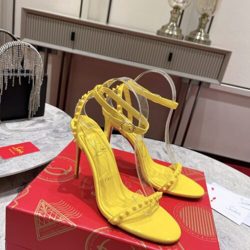 High Quality Luxury Christian Louboutin Spiked Strappy Sandals – Style 52372