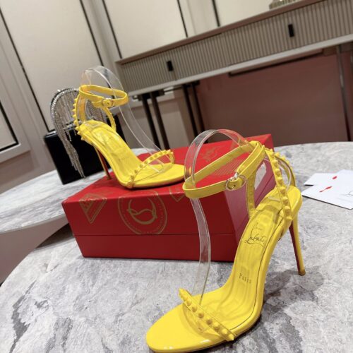High Quality Luxury Christian Louboutin Spiked Strappy Sandals – Style 52372 alternate view