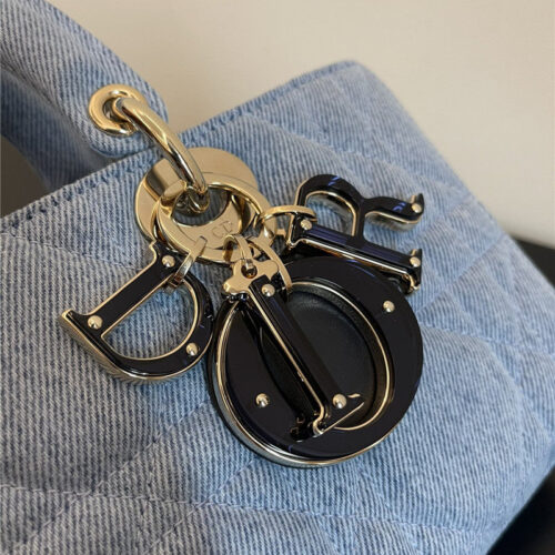 High Quality Luxury Dior Lady D-Joy Bag Denim Blue product detail