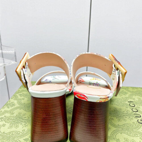High Quality Luxury Gucci Chunky Heel Sandals – Style 32979 product detail