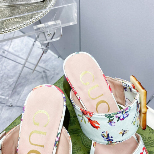 High Quality Luxury Gucci Chunky Heel Sandals – Style 32979 product detail