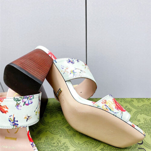 High Quality Luxury Gucci Chunky Heel Sandals – Style 32979 product detail