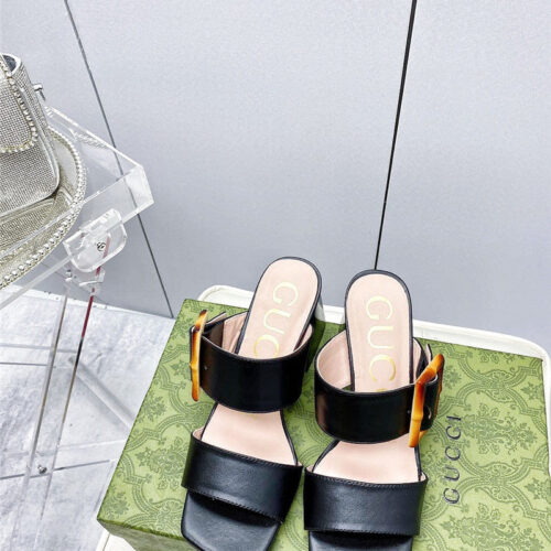 High Quality Luxury Gucci Chunky Heel Sandals alternate view