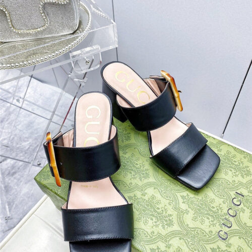 High Quality Luxury Gucci Chunky Heel Sandals product detail