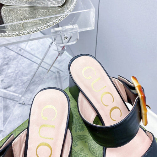 High Quality Luxury Gucci Chunky Heel Sandals product detail