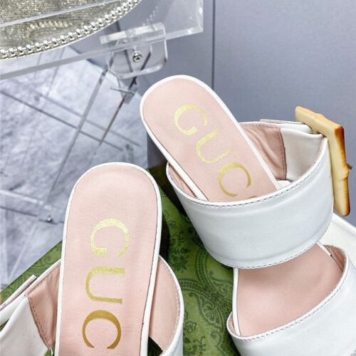 High Quality Luxury Gucci Chunky Heel Sandals – Style 29587 product detail
