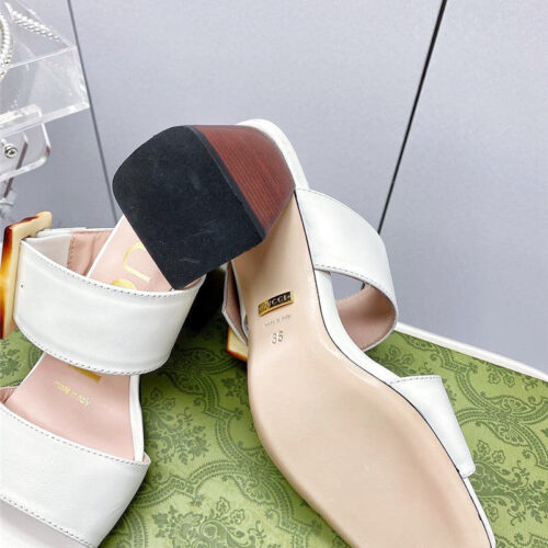 High Quality Luxury Gucci Chunky Heel Sandals – Style 29587 product detail